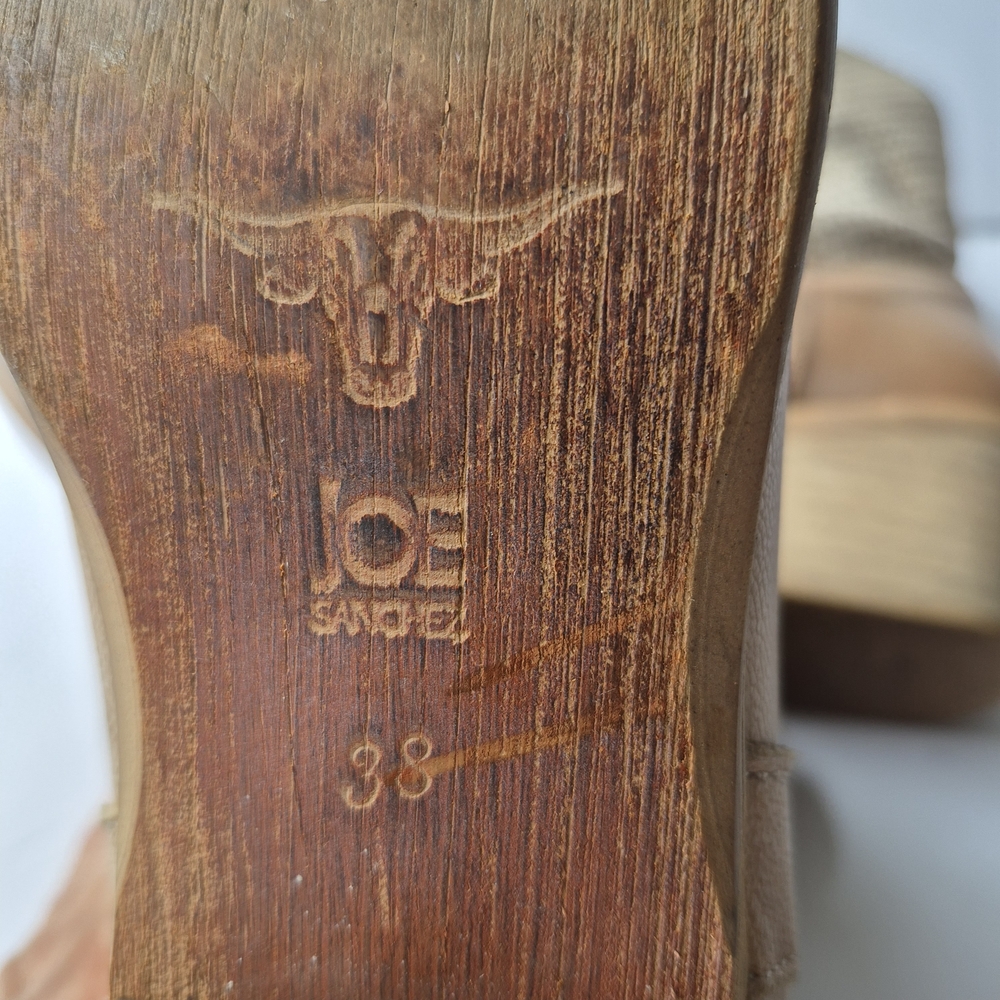 Joe Sanchez Tan Ankle Booties, Suede and Leather  Sz 38,western Cowgirl - Picture 12 of 16